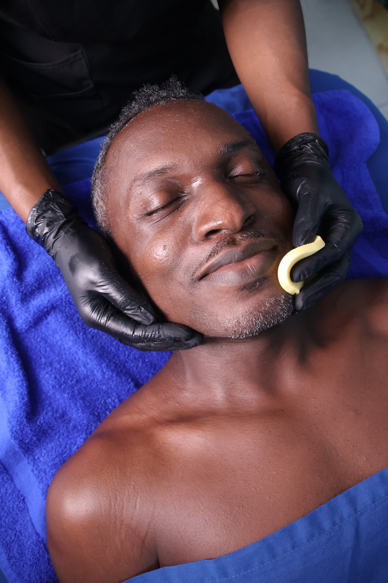 KiWest Spa men's grooming facial service in Bridgetown, Barbados
