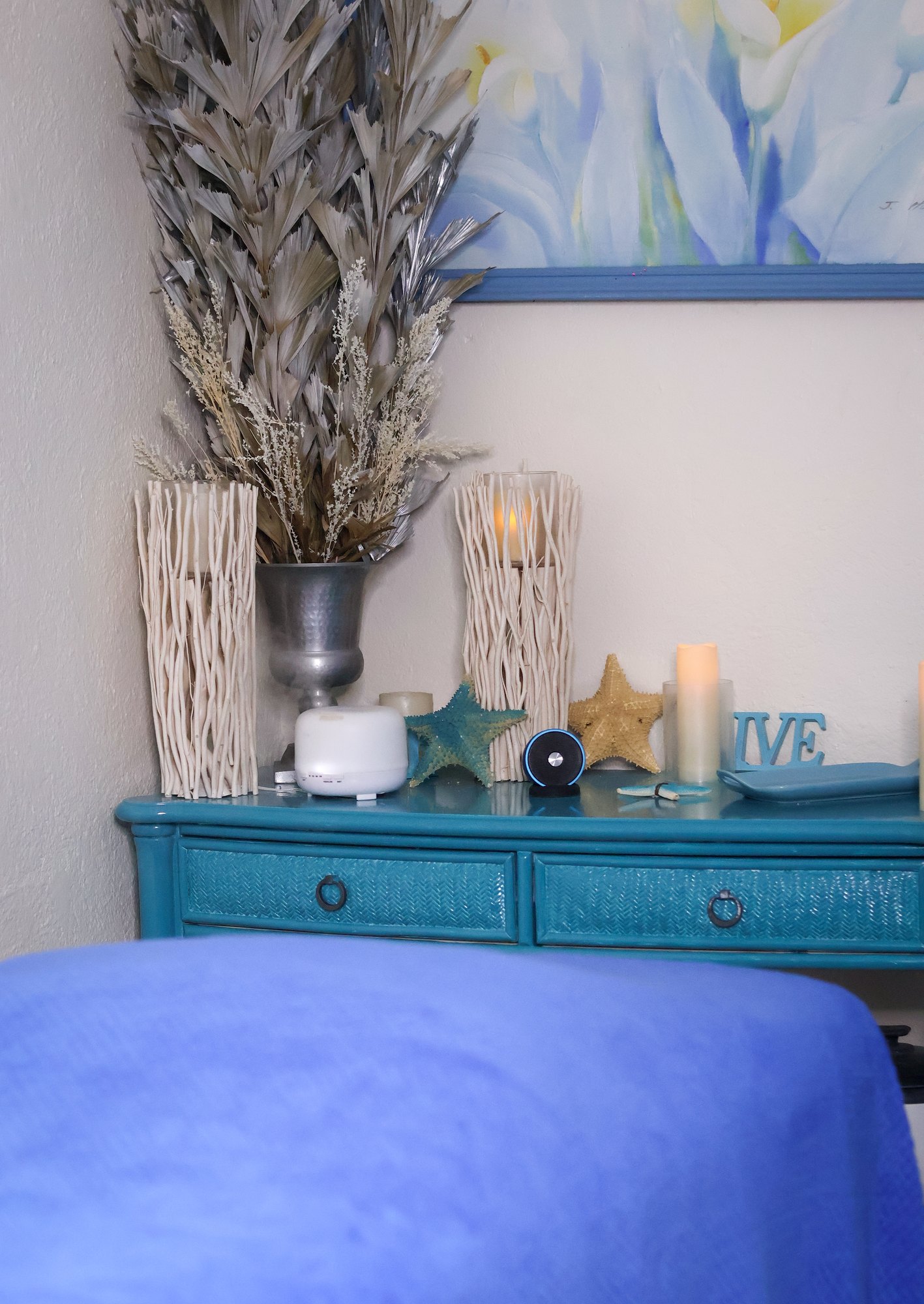 Treatment room at KiWest Spa in Bridgetown, Barbados